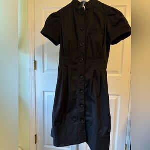 Marc Jacobs Black Puff Sleeve Sheath Dress